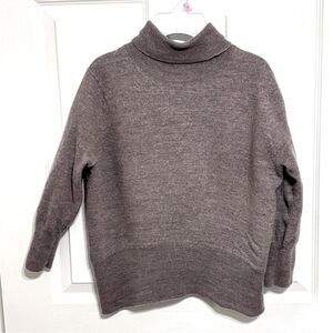Susan Bristol | 100% Merino Wool Light Brown Turtleneck Sweater Size MP